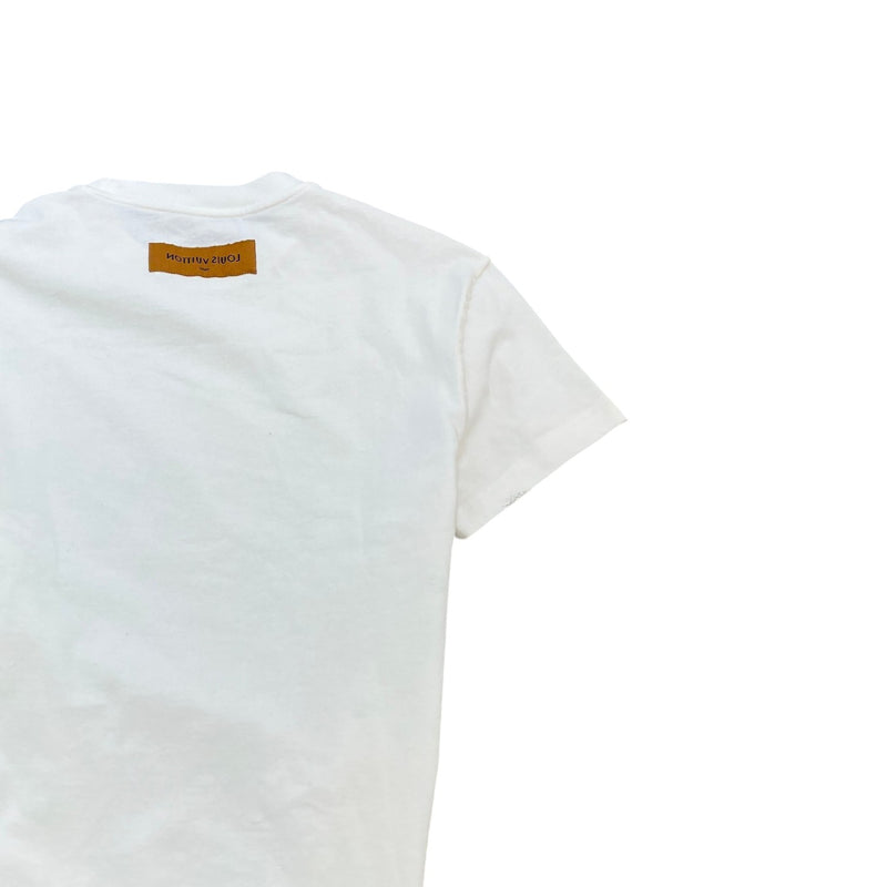 Louis Vuitton Men's Spread LV Embroidery T-Shirt White Size XS