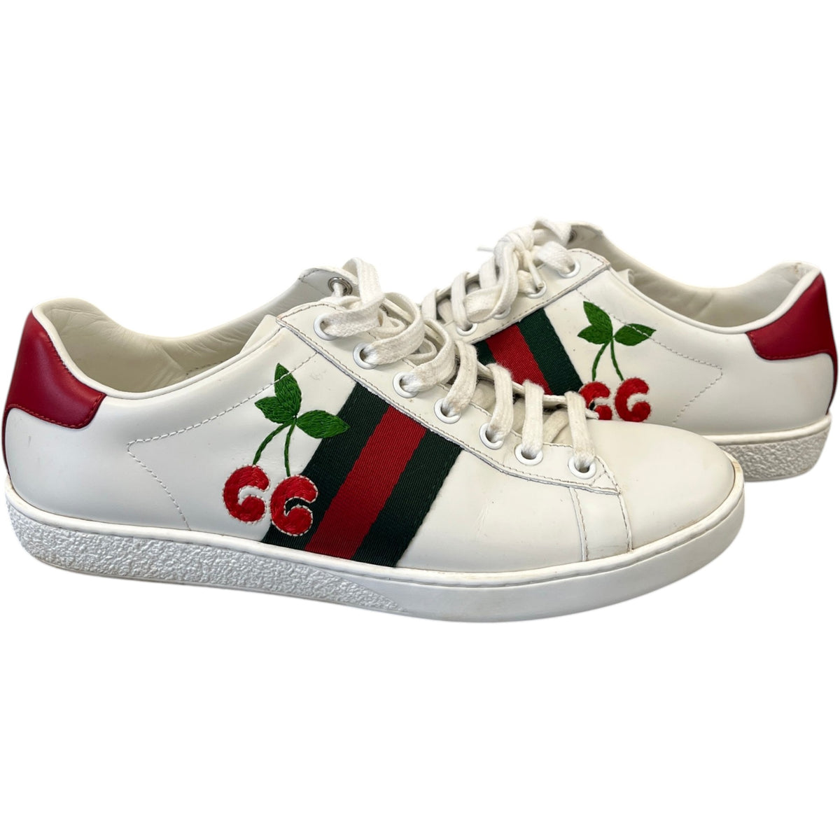 Women's Ace Cherry Low Trainers White Size UK 4 / EU 37 - Photo 2