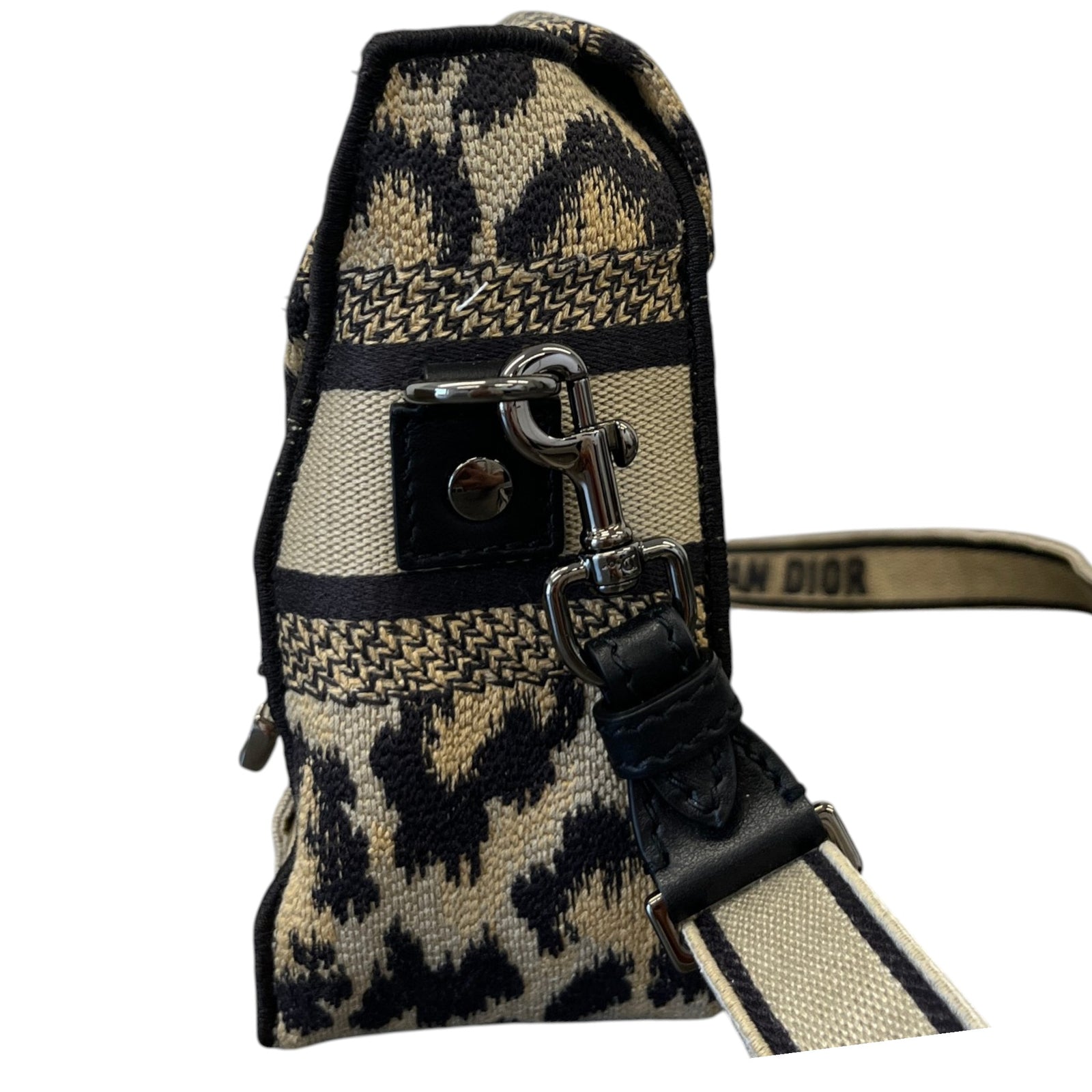Women's Camp Leopard Embroidery Bag Beige - Photo 7