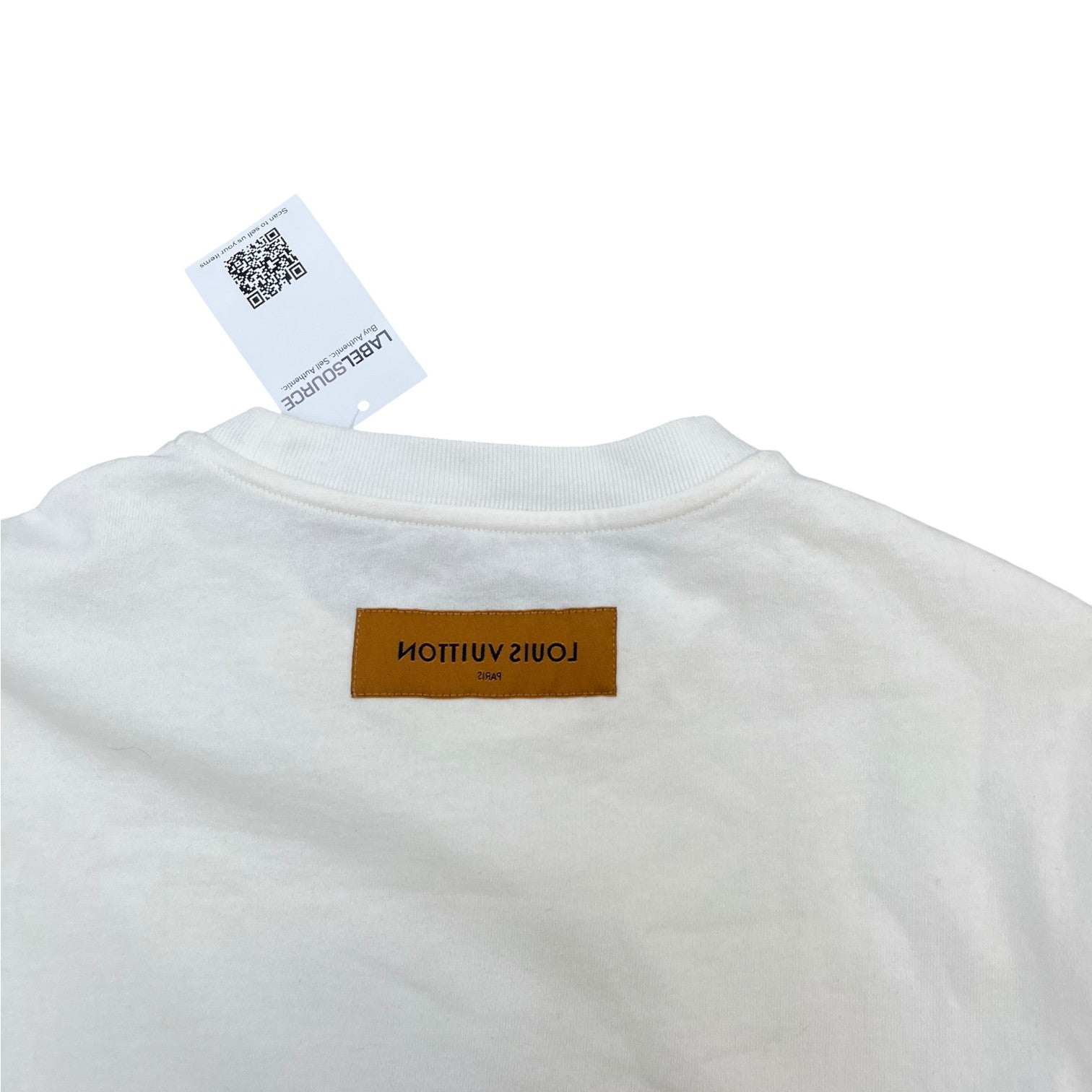 Louis Vuitton Men's Spread LV Embroidery T-Shirt White Size XS - Photo 7