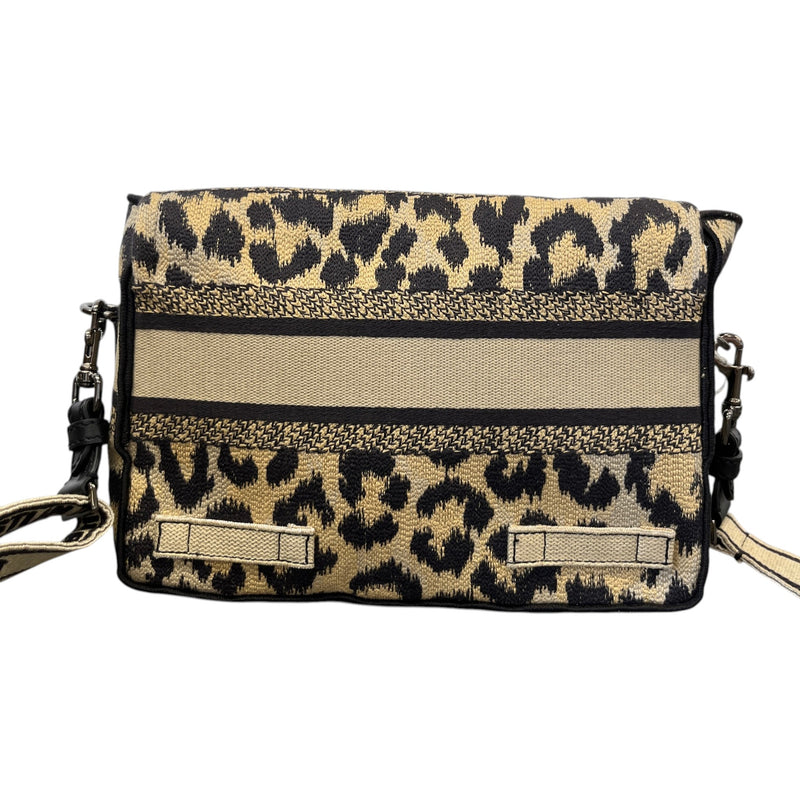 Women's Camp Leopard Embroidery Bag Beige