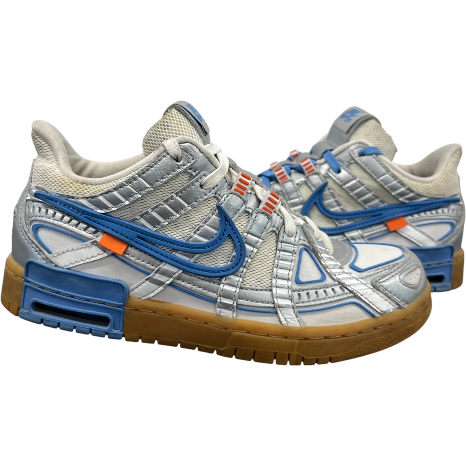 Men's X Nike Air Rubber Dunk Unc Low Trainers Blue Size EU 39 / UK 5 - Photo 3