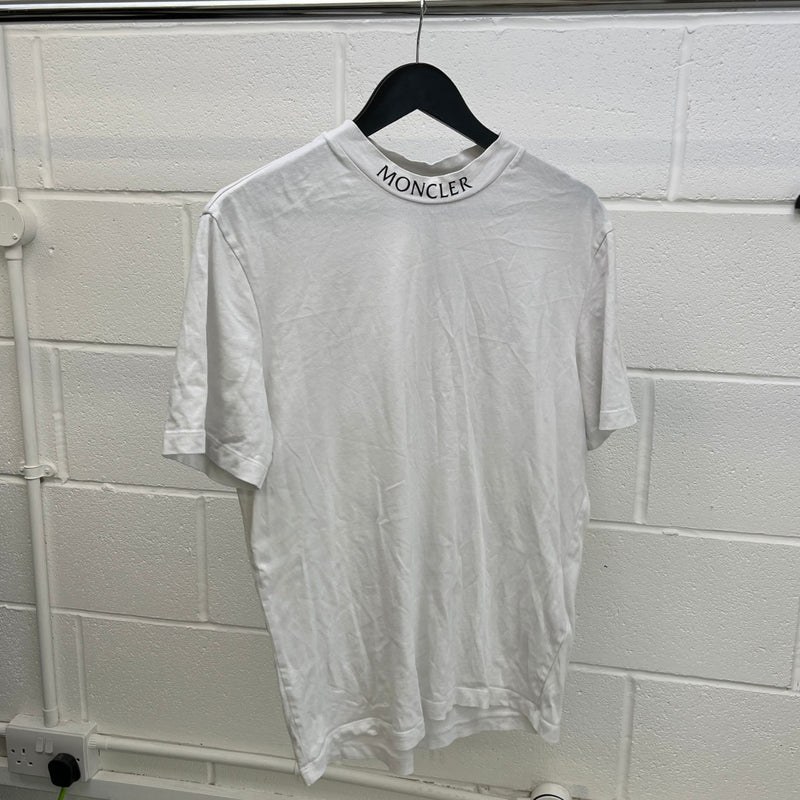 Men's Neck Logo T-Shirt White Size S