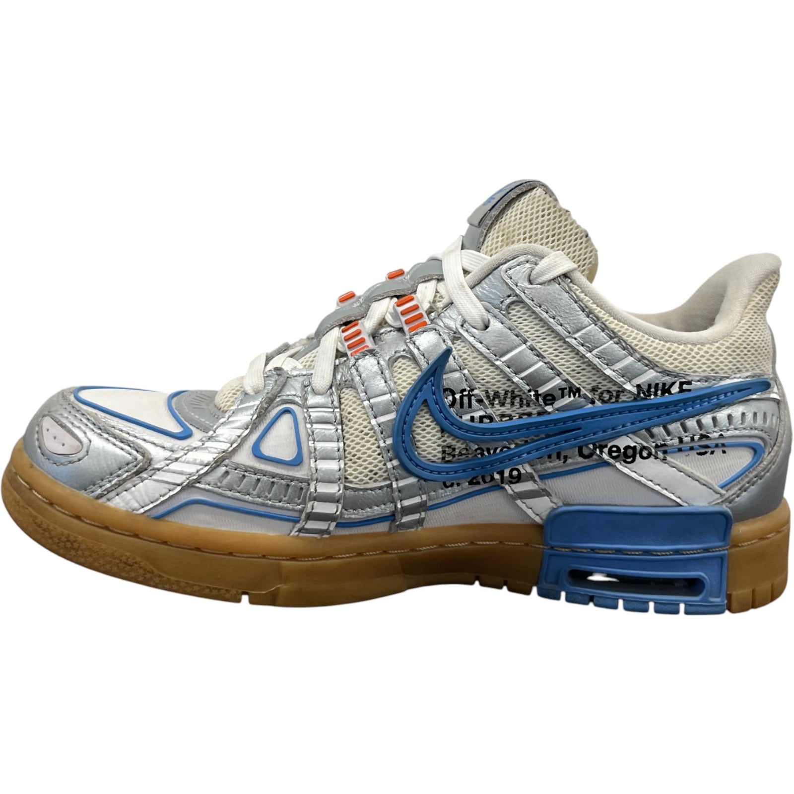 Men's X Nike Air Rubber Dunk Unc Low Trainers Blue Size EU 39 / UK 5 - Photo 2