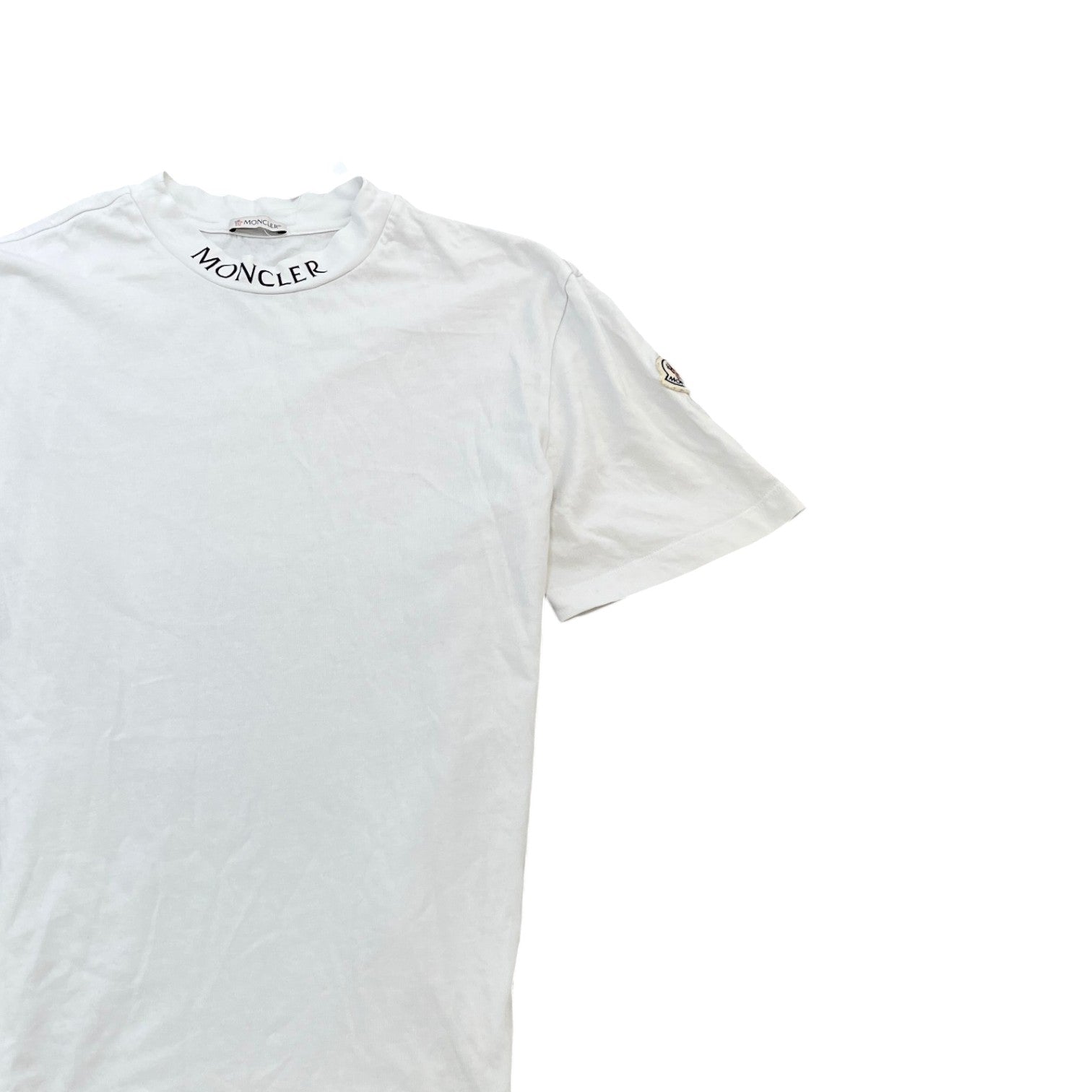 Men's Neck Logo T-Shirt White Size S - Photo 3