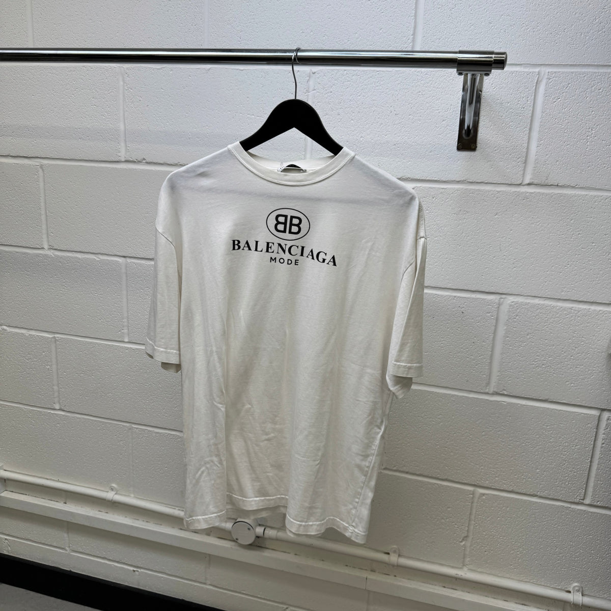 Men's Mode Logo T-Shirt White Size XS - Photo 8