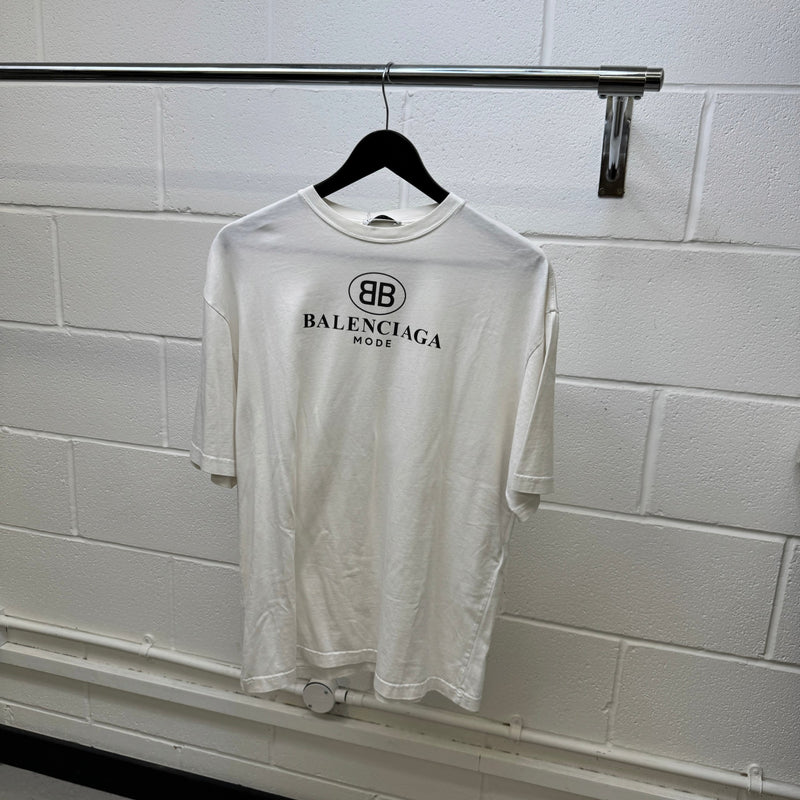 Men's Mode Logo T-Shirt White Size XS