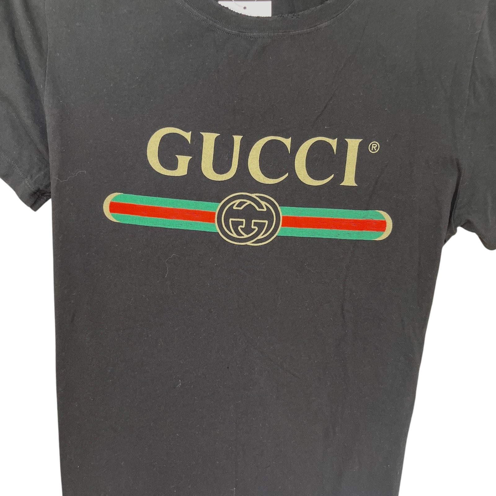 Women's Logo Print T-Shirt Black Size M - Photo 5