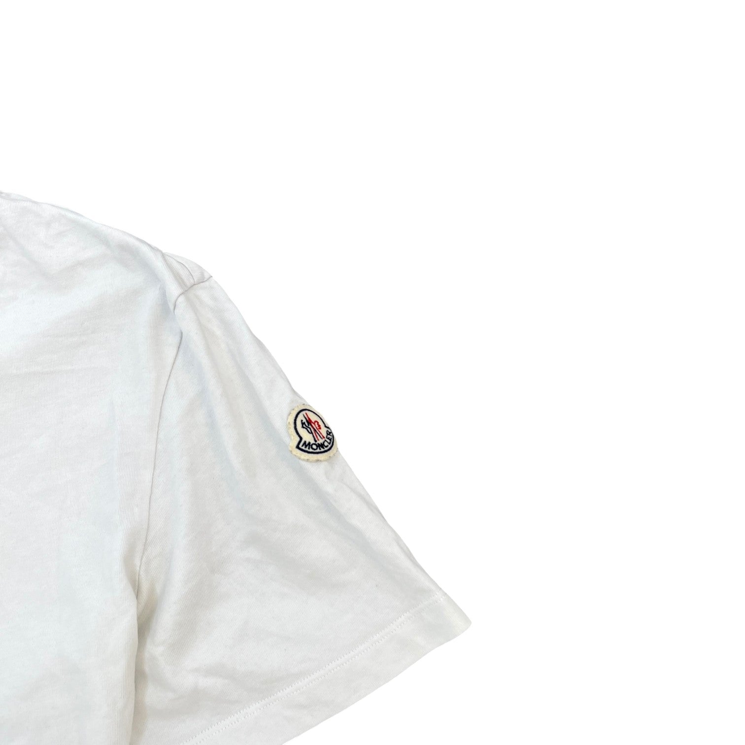 Men's Neck Logo T-Shirt White Size S - Photo 5