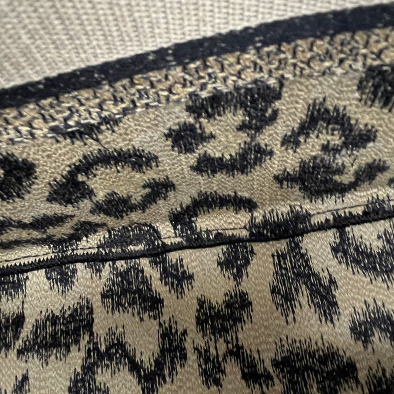 Women's Camp Leopard Embroidery Bag Beige