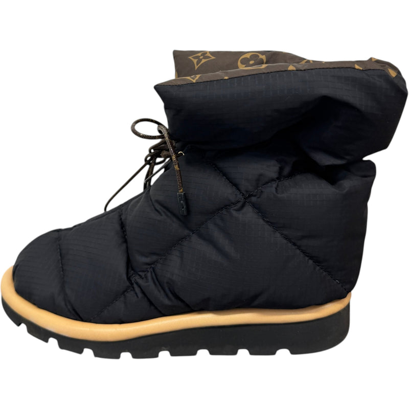 Women's Monogram Pillow Ankle Boots Black Size UK 4 / EU 37