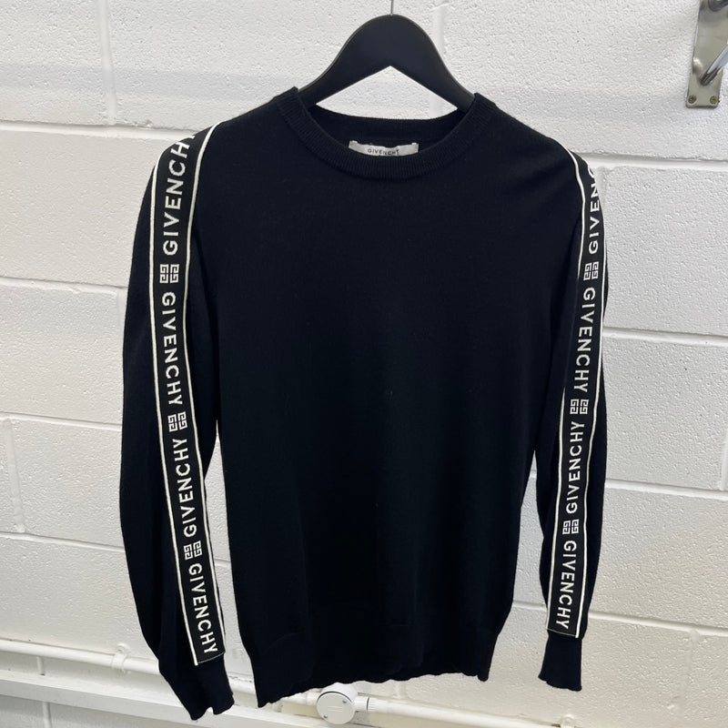 Men's Tape Logo Jumper Black Size M