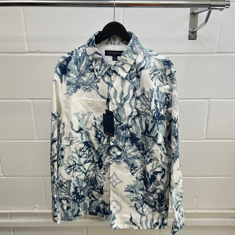 Men's Monogram Aquagarden OverShirt White Size L