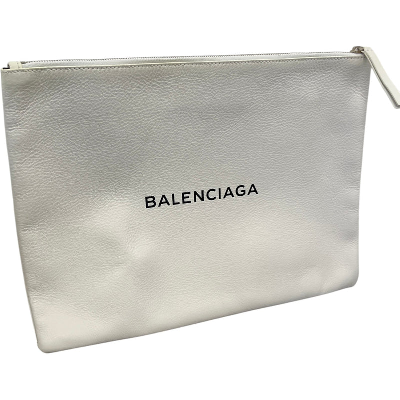 Women's Everyday Logo Print Pouch White
