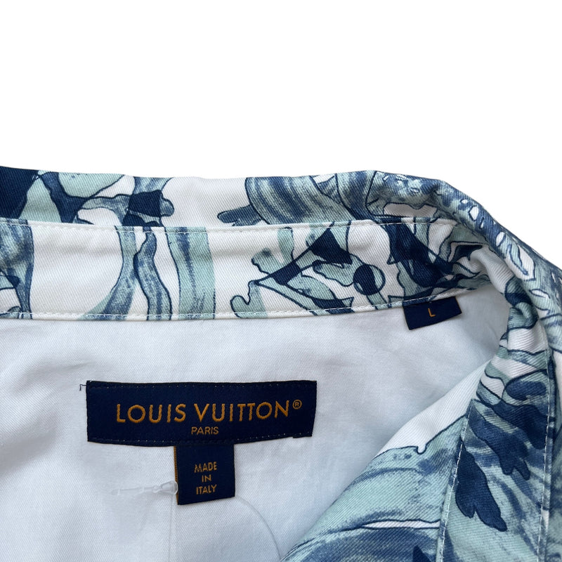 Men's Monogram Aquagarden OverShirt White Size L