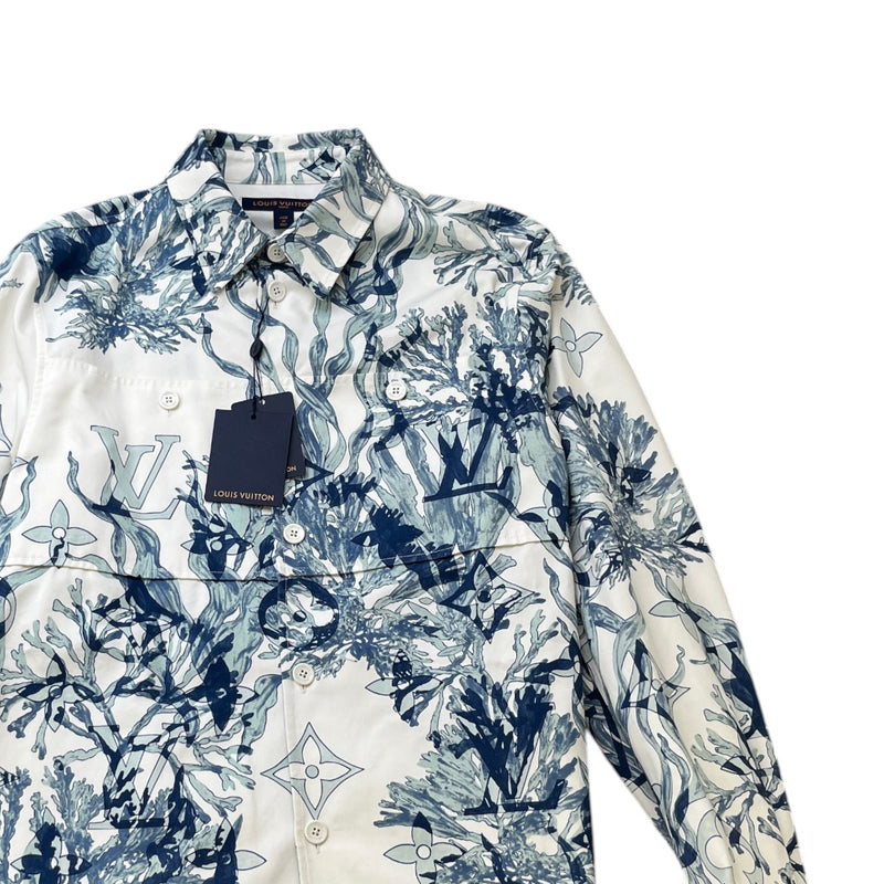 Men's Monogram Aquagarden OverShirt White Size L