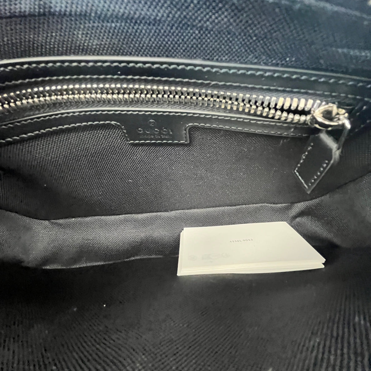 Men's GG Supreme Belt Bag Black - Photo 11