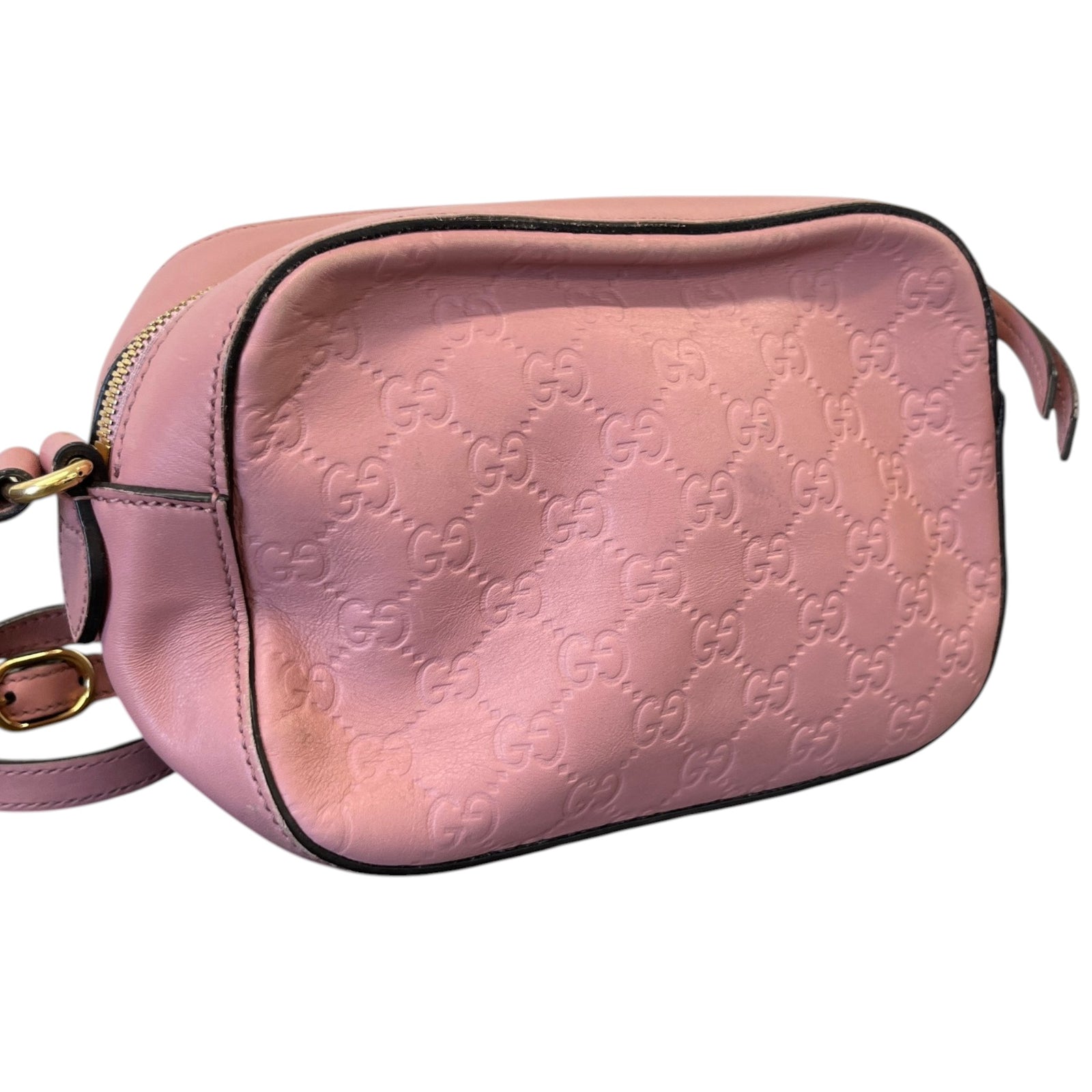 Women's Guccissima Camera Bag Pink - Photo 8
