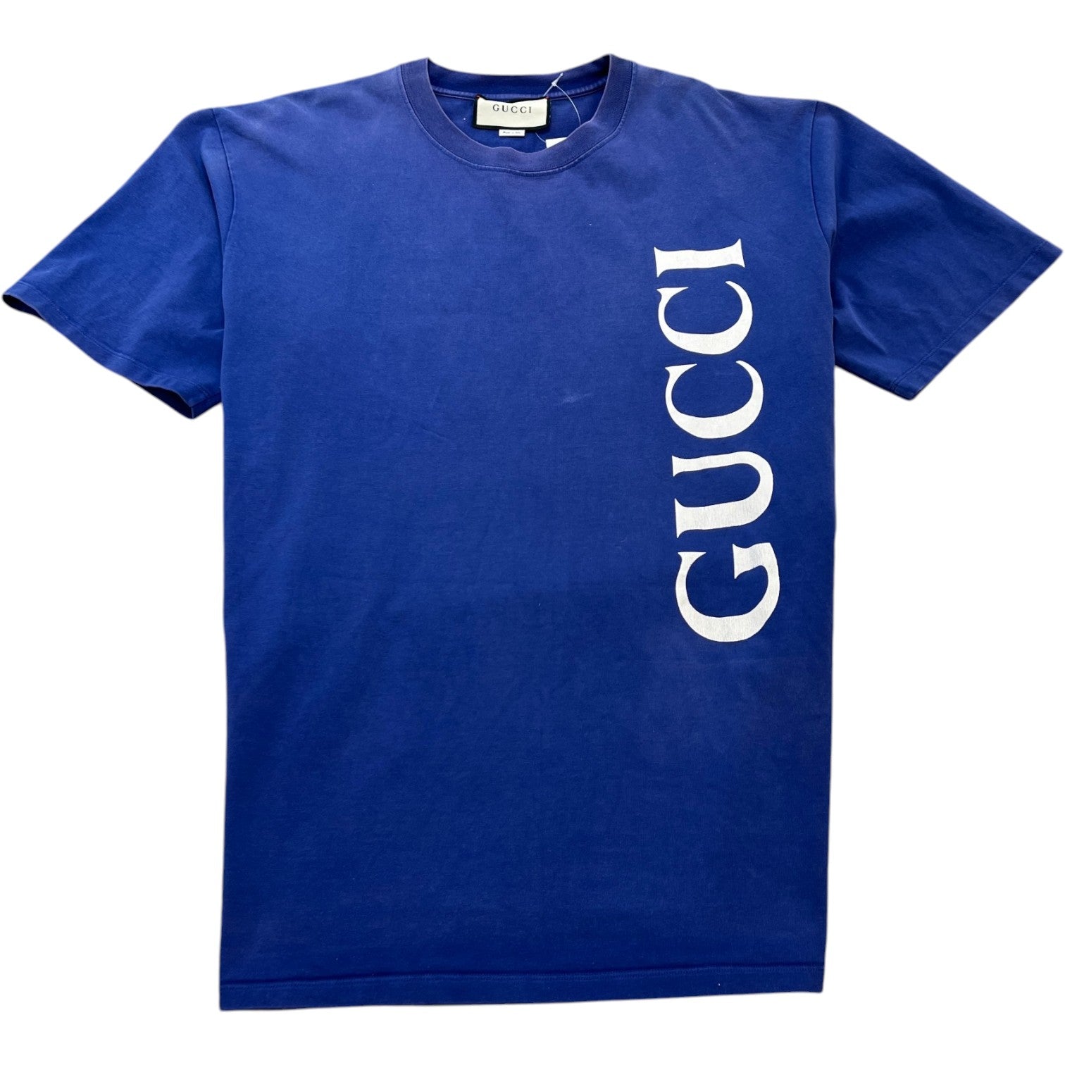 Men's Logo Print T-Shirt Blue Size XXXL - Photo 1