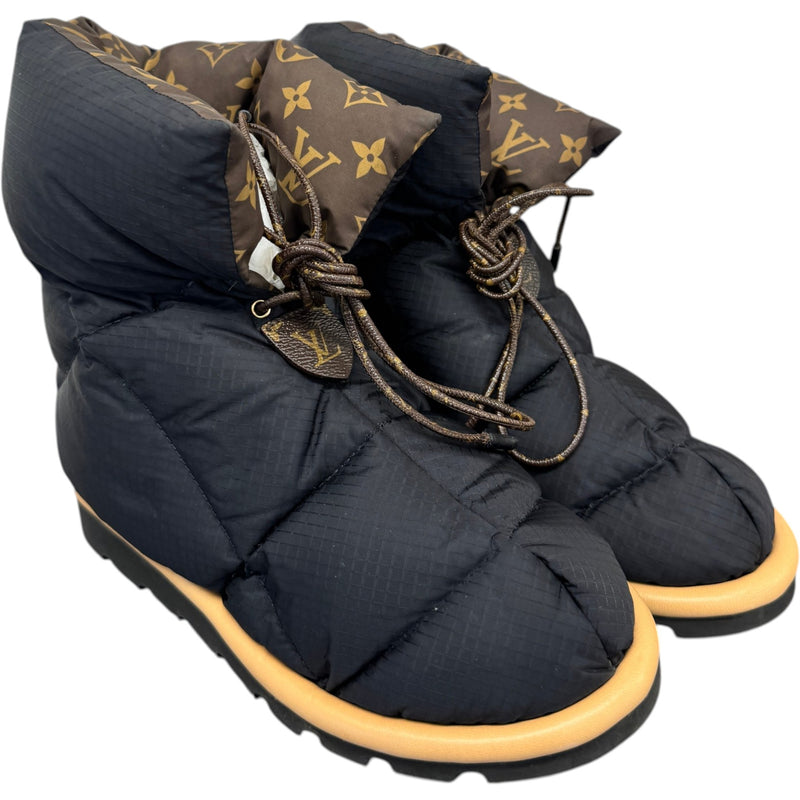 Women's Monogram Pillow Ankle Boots Black Size UK 4 / EU 37