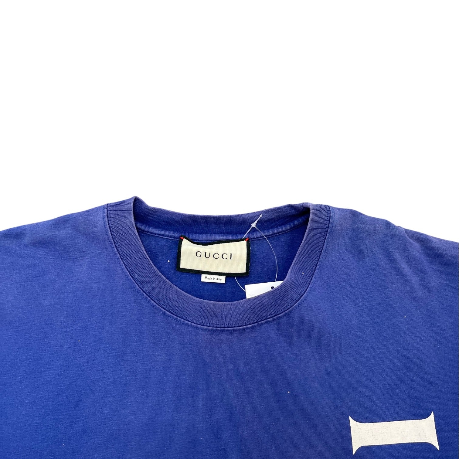 Men's Logo Print T-Shirt Blue Size XXXL - Photo 5