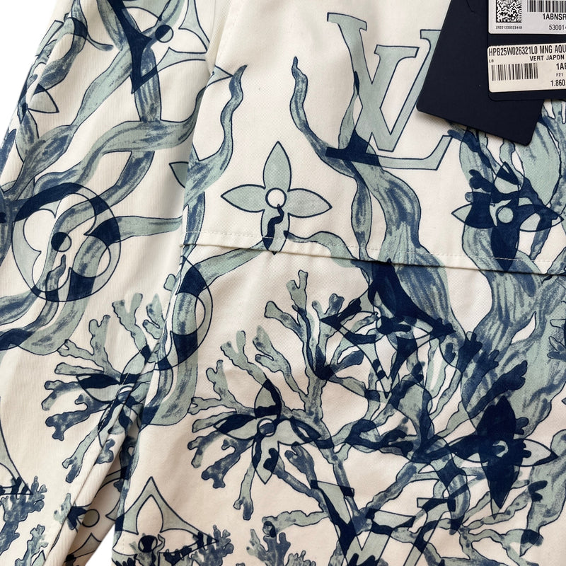 Men's Monogram Aquagarden OverShirt White Size L