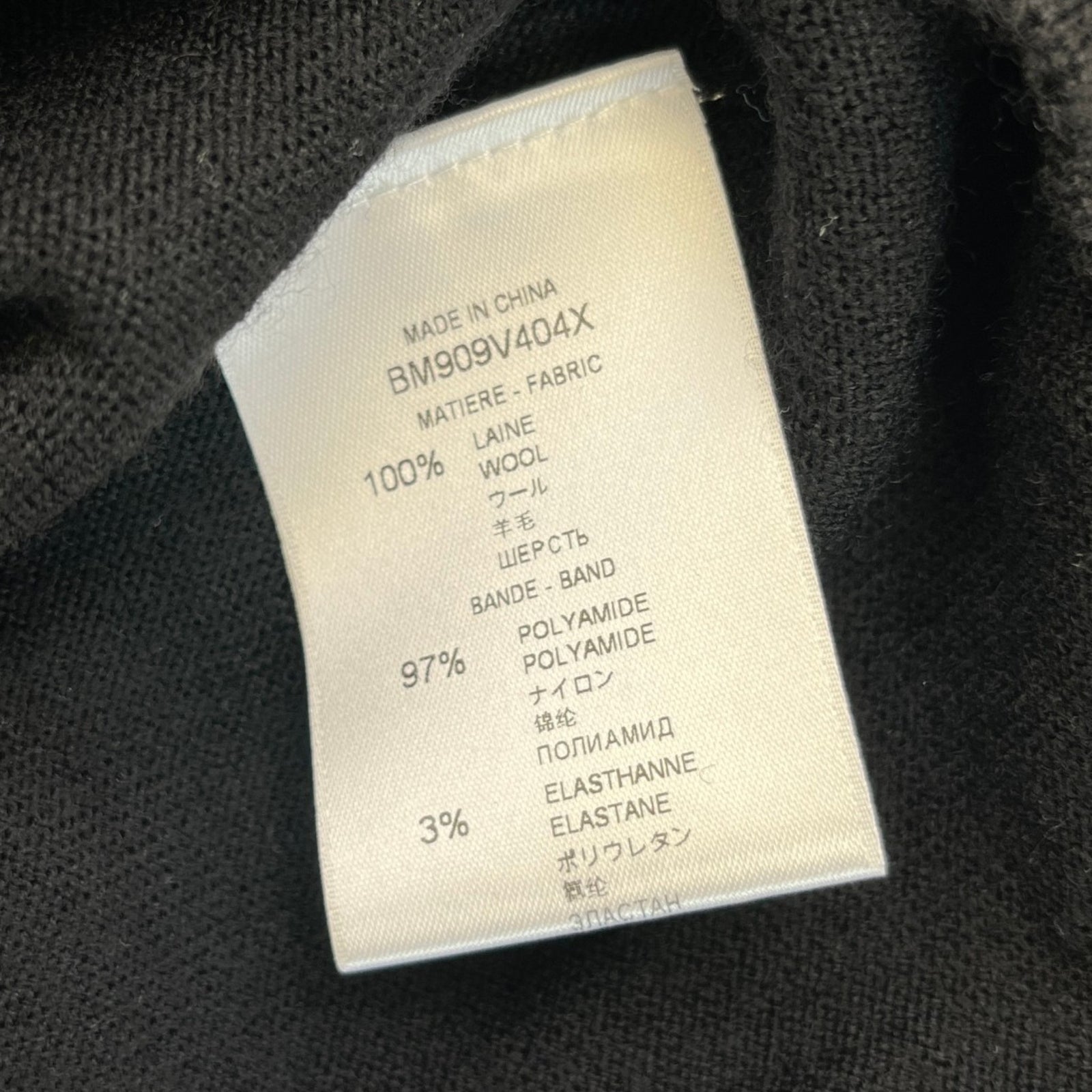 Men's Tape Logo Jumper Black Size M - Photo 7
