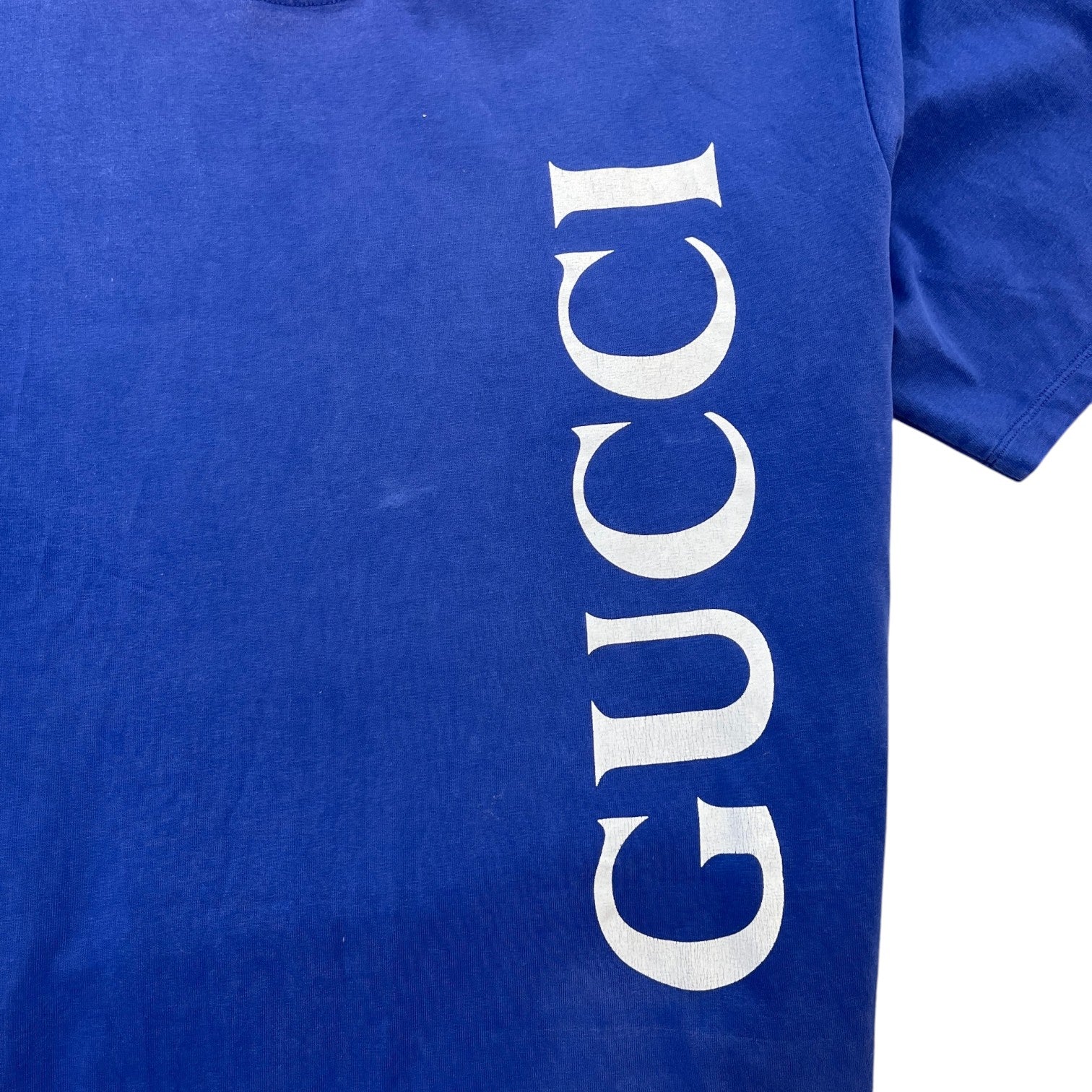 Men's Logo Print T-Shirt Blue Size XXXL - Photo 6