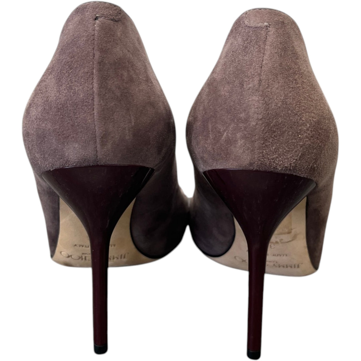 Women's Suede Pointed Toe Heels Purple Size UK 3 / EU 36 - Photo 6