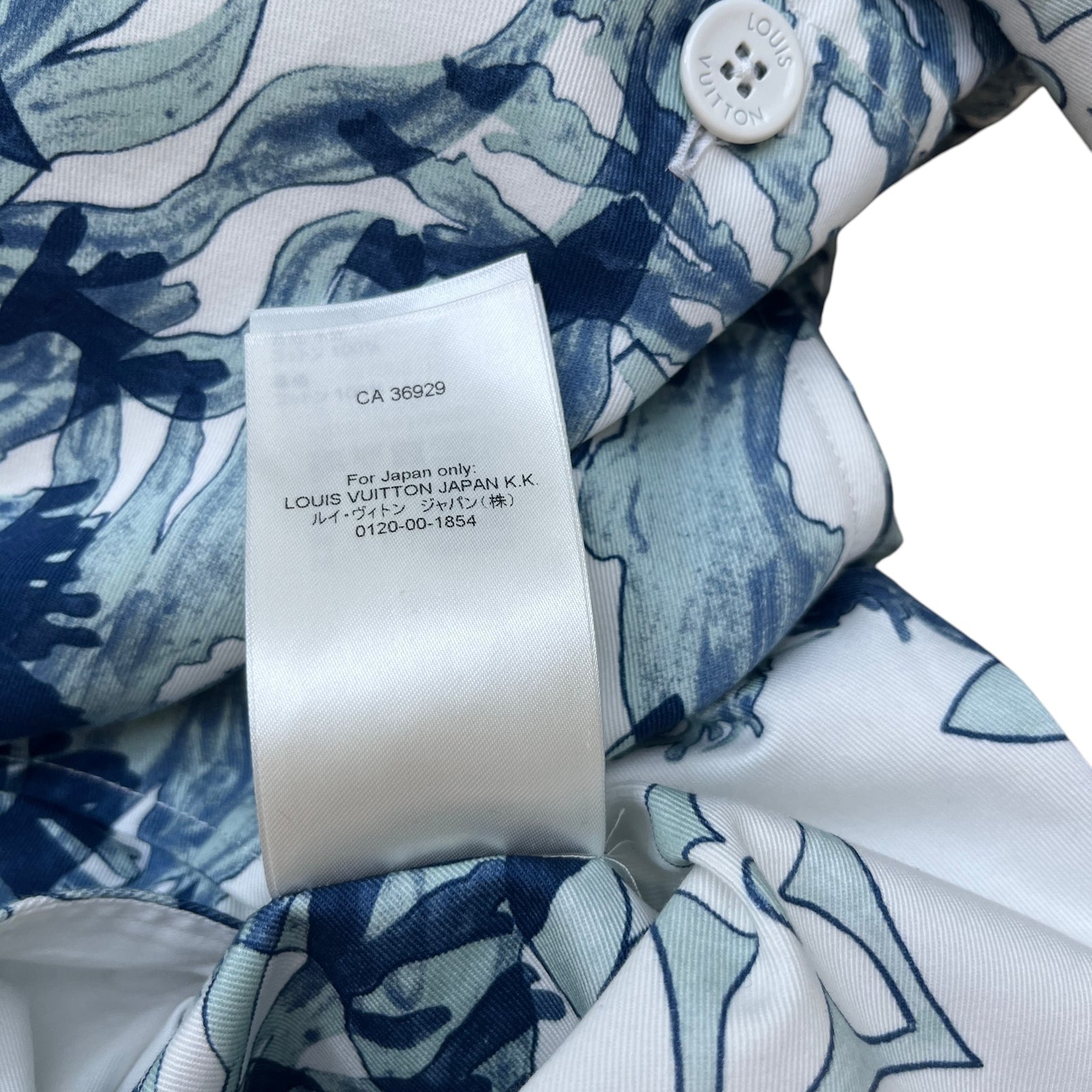 Men's Monogram Aquagarden OverShirt White Size L - Photo 9