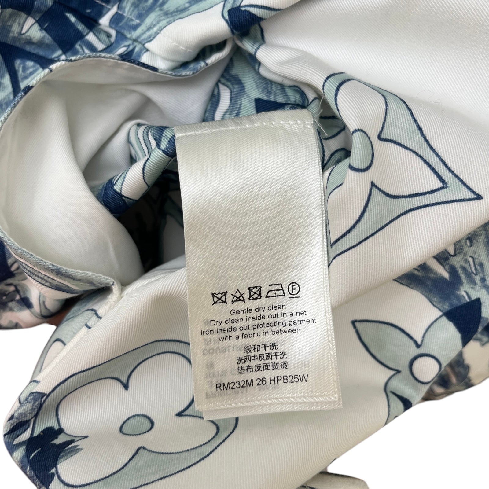 Men's Monogram Aquagarden OverShirt White Size L - Photo 10