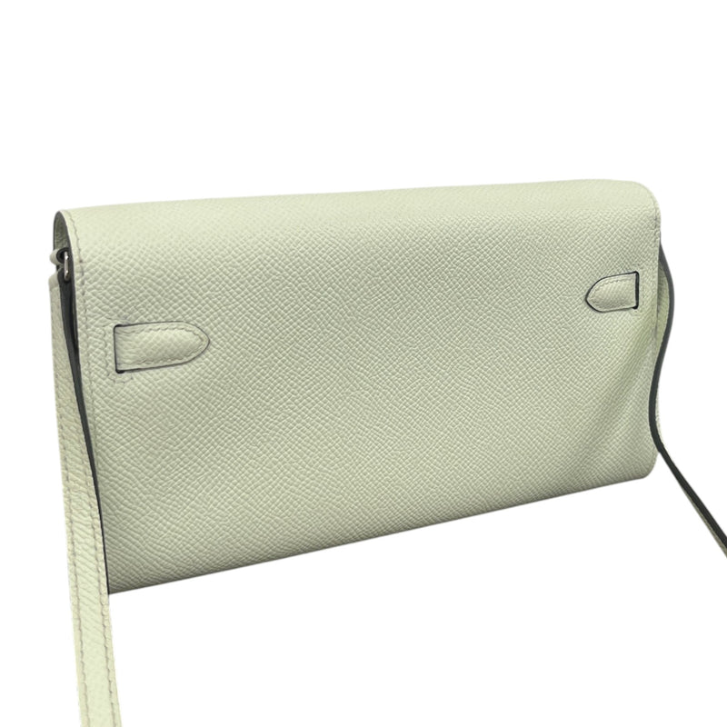 Women's Kelly To Go Epsom Vert Fizz PHW Clutch Green