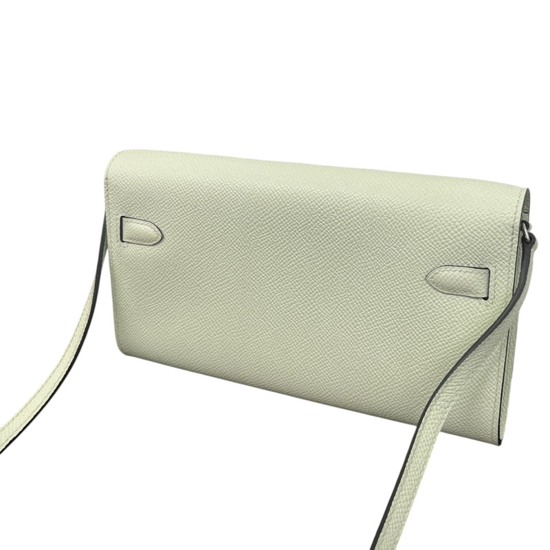 Women's Kelly To Go Epsom Vert Fizz PHW Clutch Green