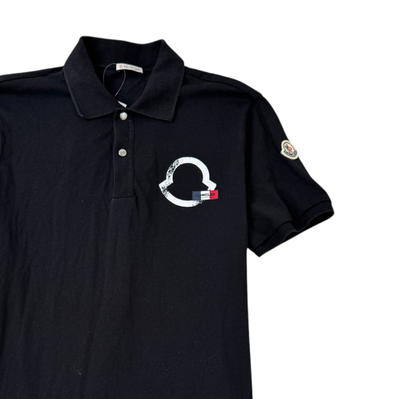 Men's SS Polo Shirt Black Size S