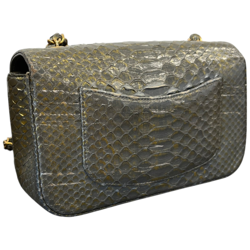 Women's Python Classic Flap Bag Grey
