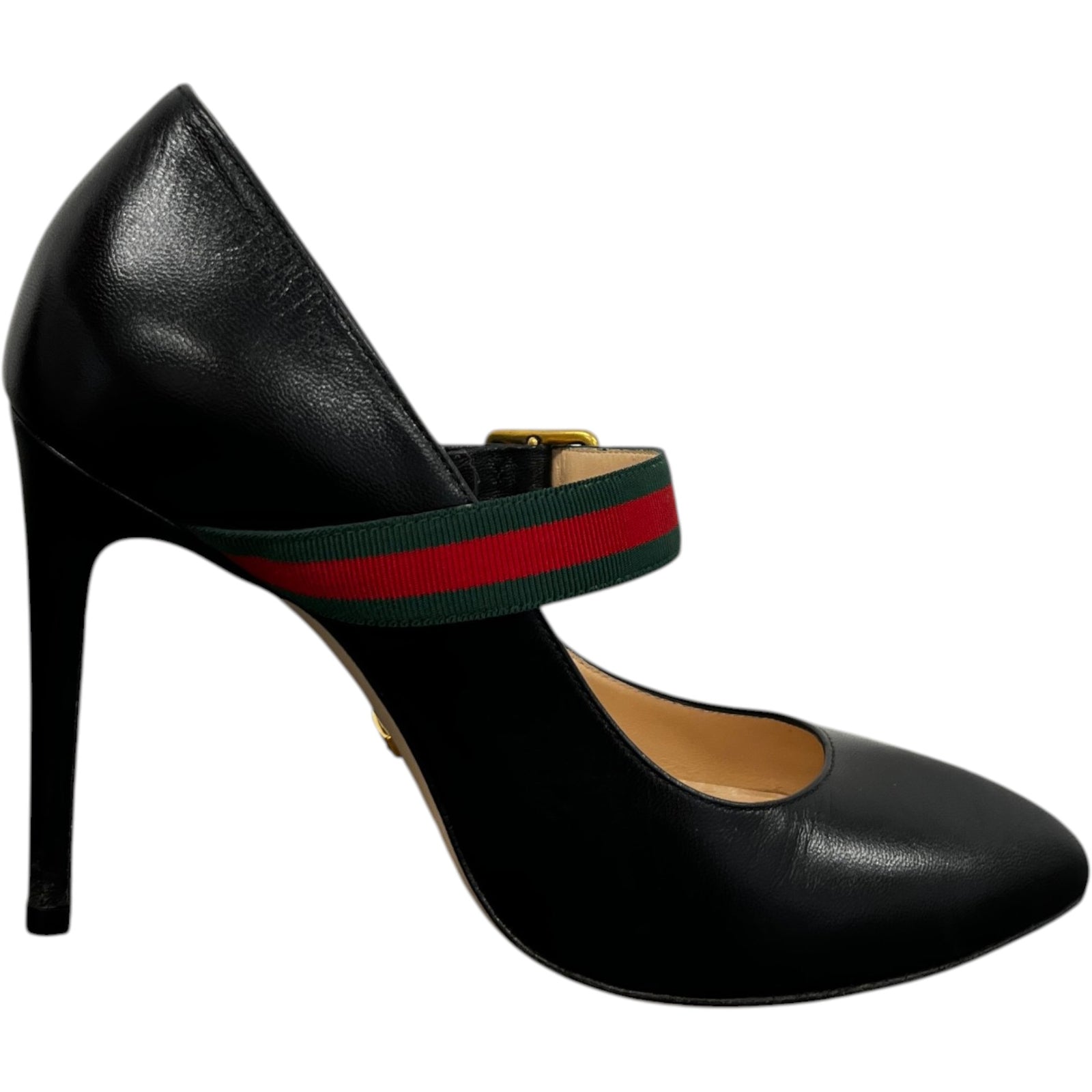 Women's Mary Jane Web Heels Black Size EU 36.5 / UK 3.5 - Photo 4