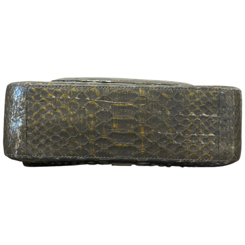 Women's Python Classic Flap Bag Grey