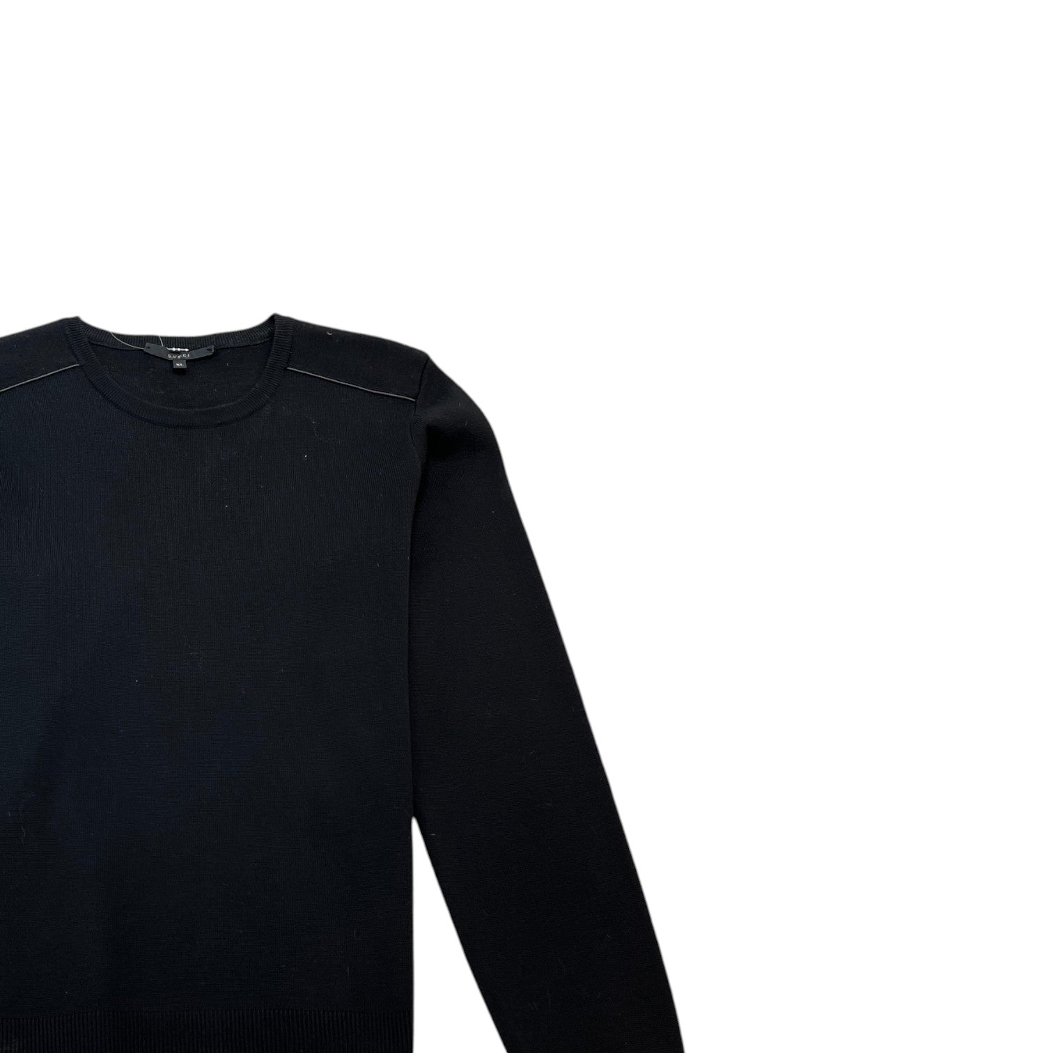 Men's Patch Logo Jumper Black Size XL - Photo 3
