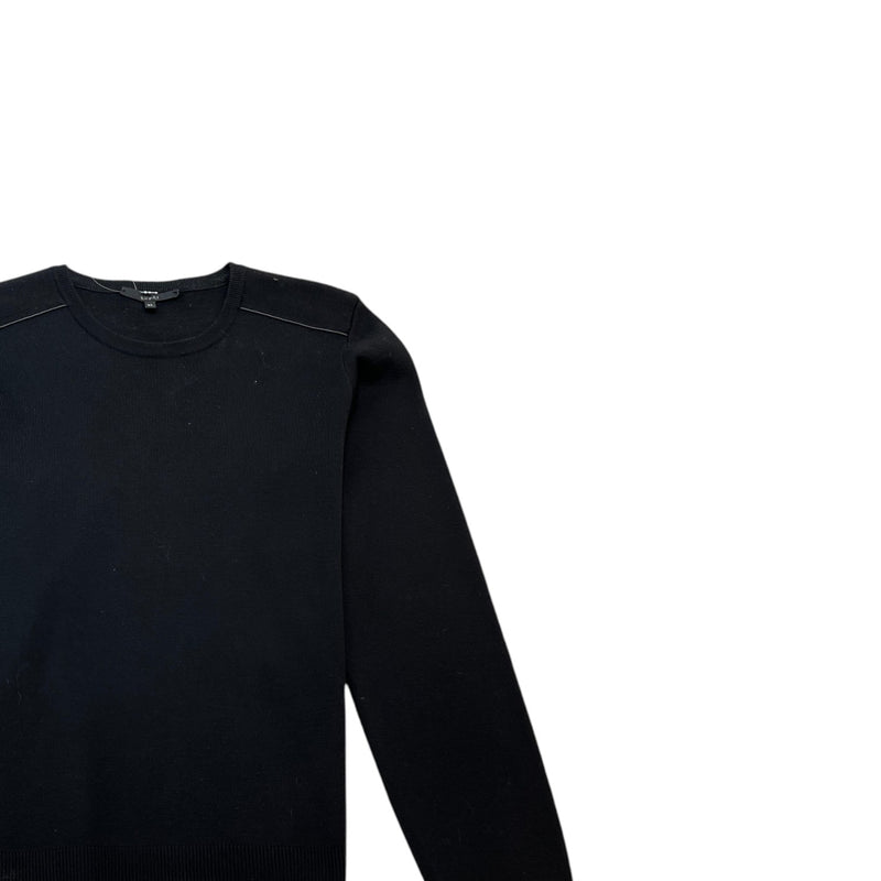Men's Patch Logo Jumper Black Size XL