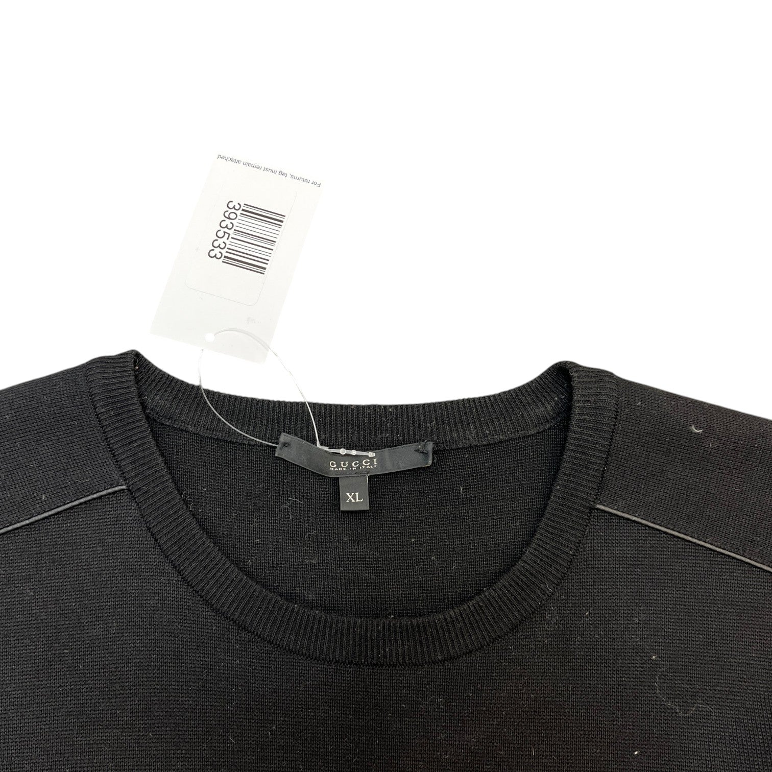 Men's Patch Logo Jumper Black Size XL - Photo 5