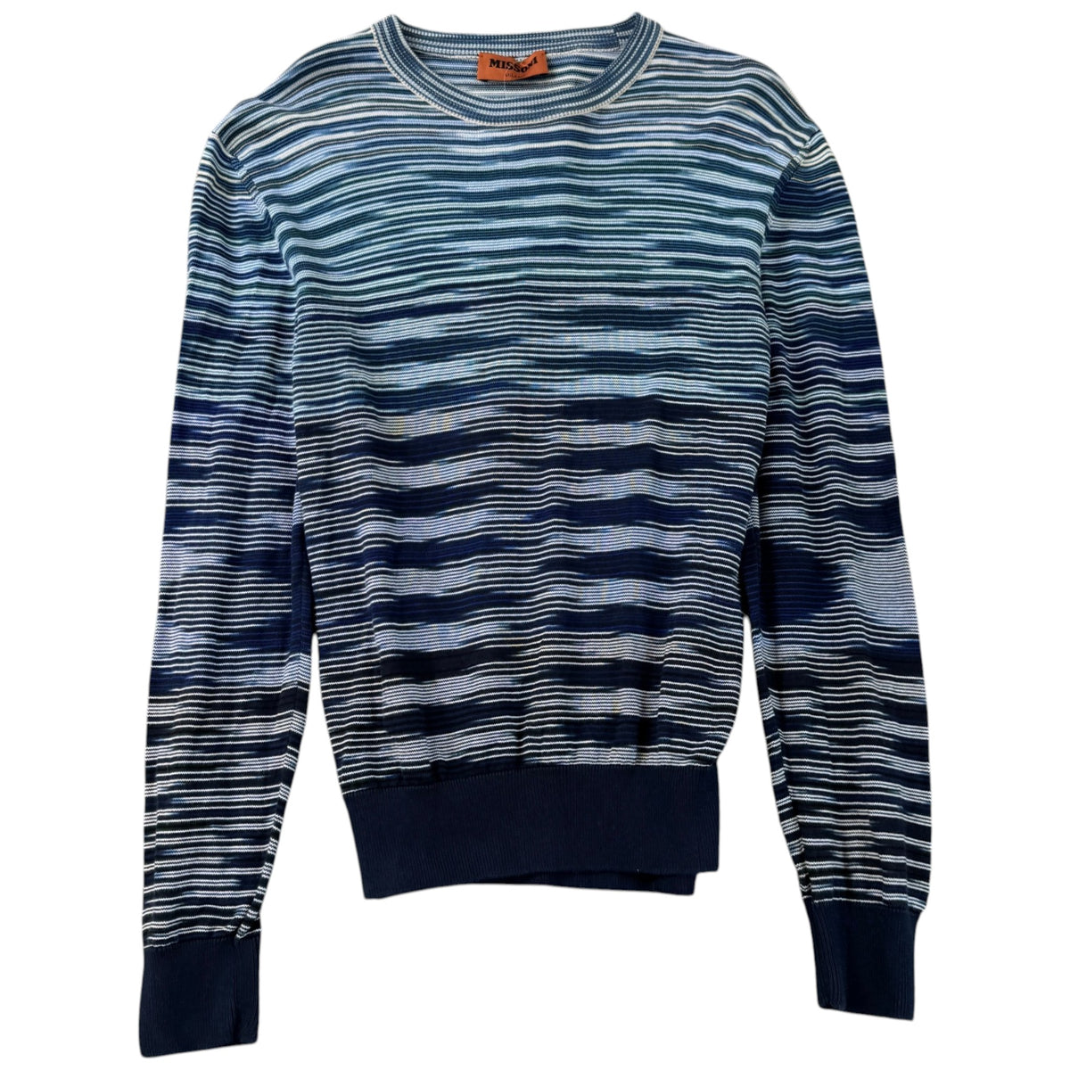 Men's Space Dyed Sweatshirt Blue Size S - Photo 1