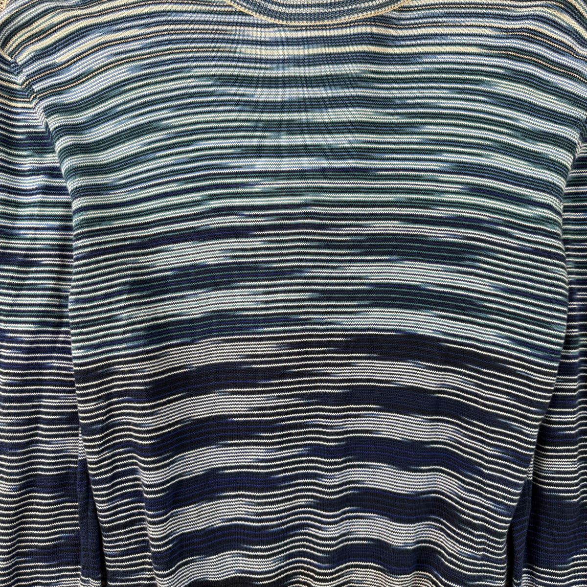 Men's Space Dyed Sweatshirt Blue Size S - Photo 5