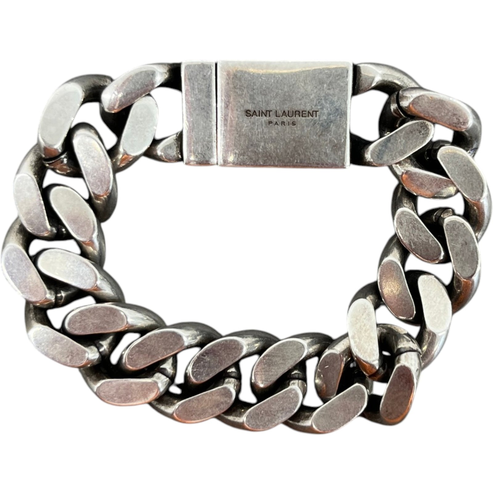 Men's Curb Chain Bracelet Silver - Photo 1