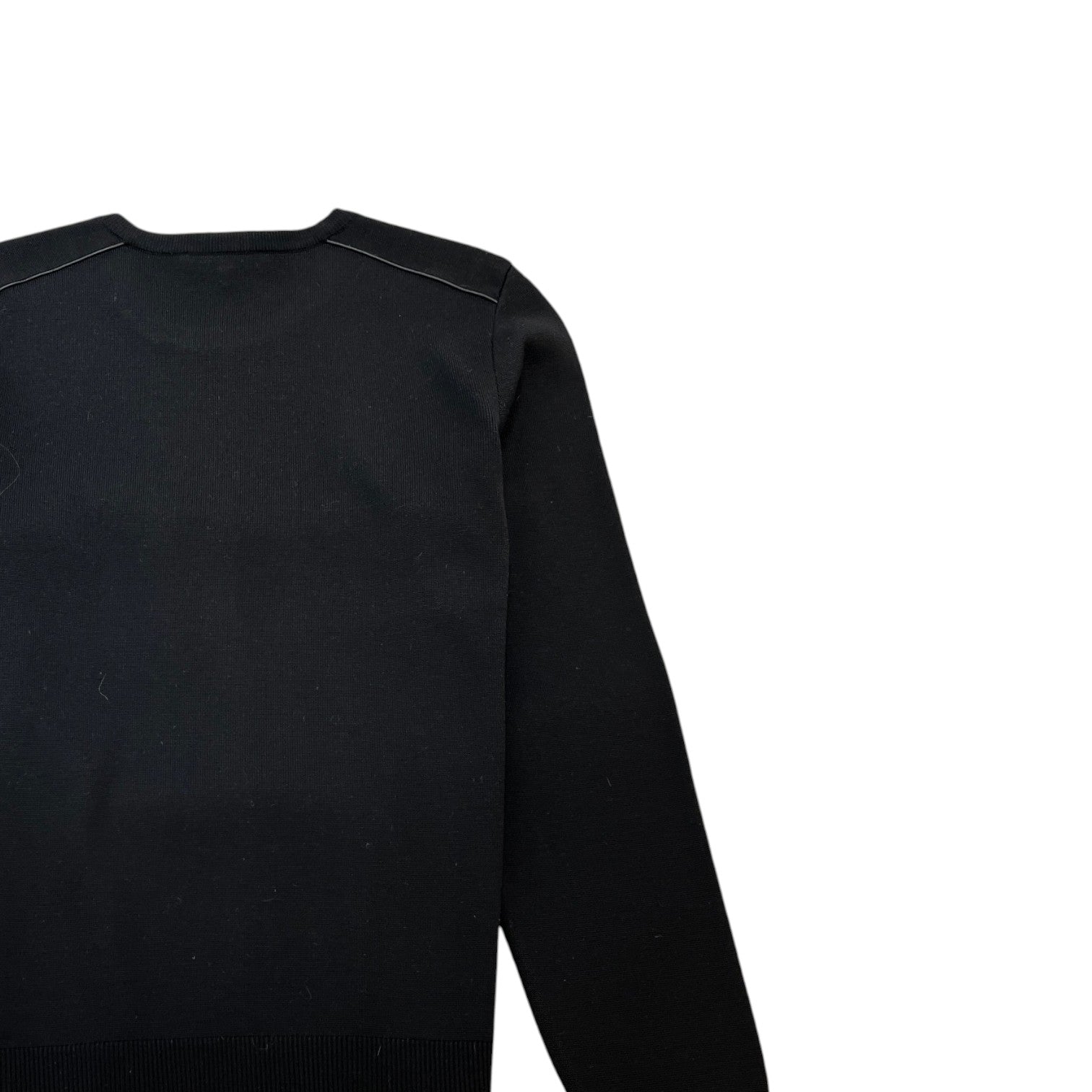 Men's Patch Logo Jumper Black Size XL - Photo 4