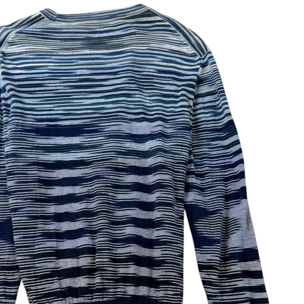Men's Space Dyed Sweatshirt Blue Size S - Photo 4