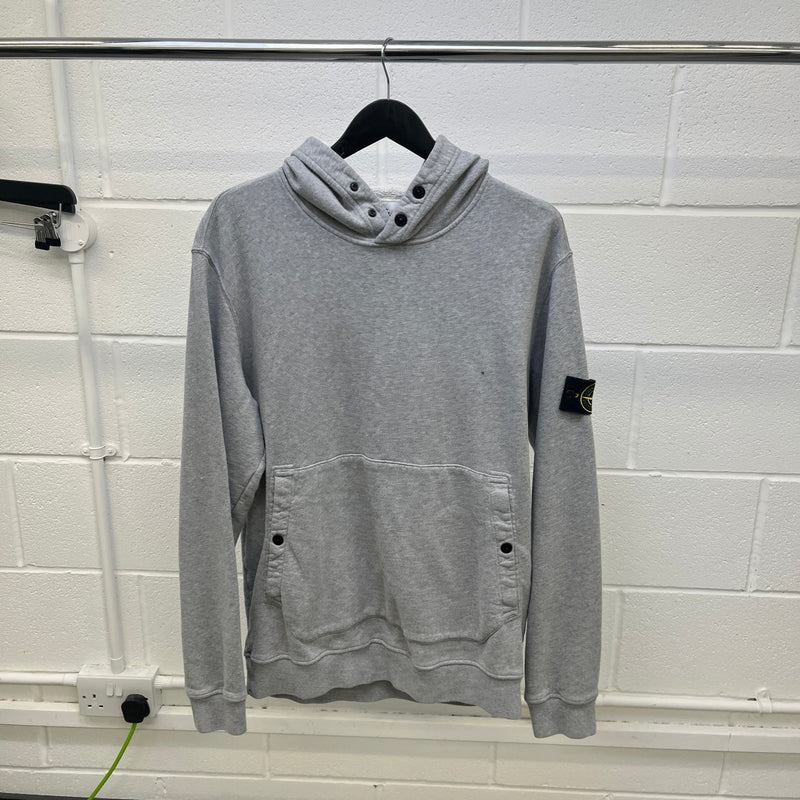 Men's Applique Logo Hoodie Grey Size XL