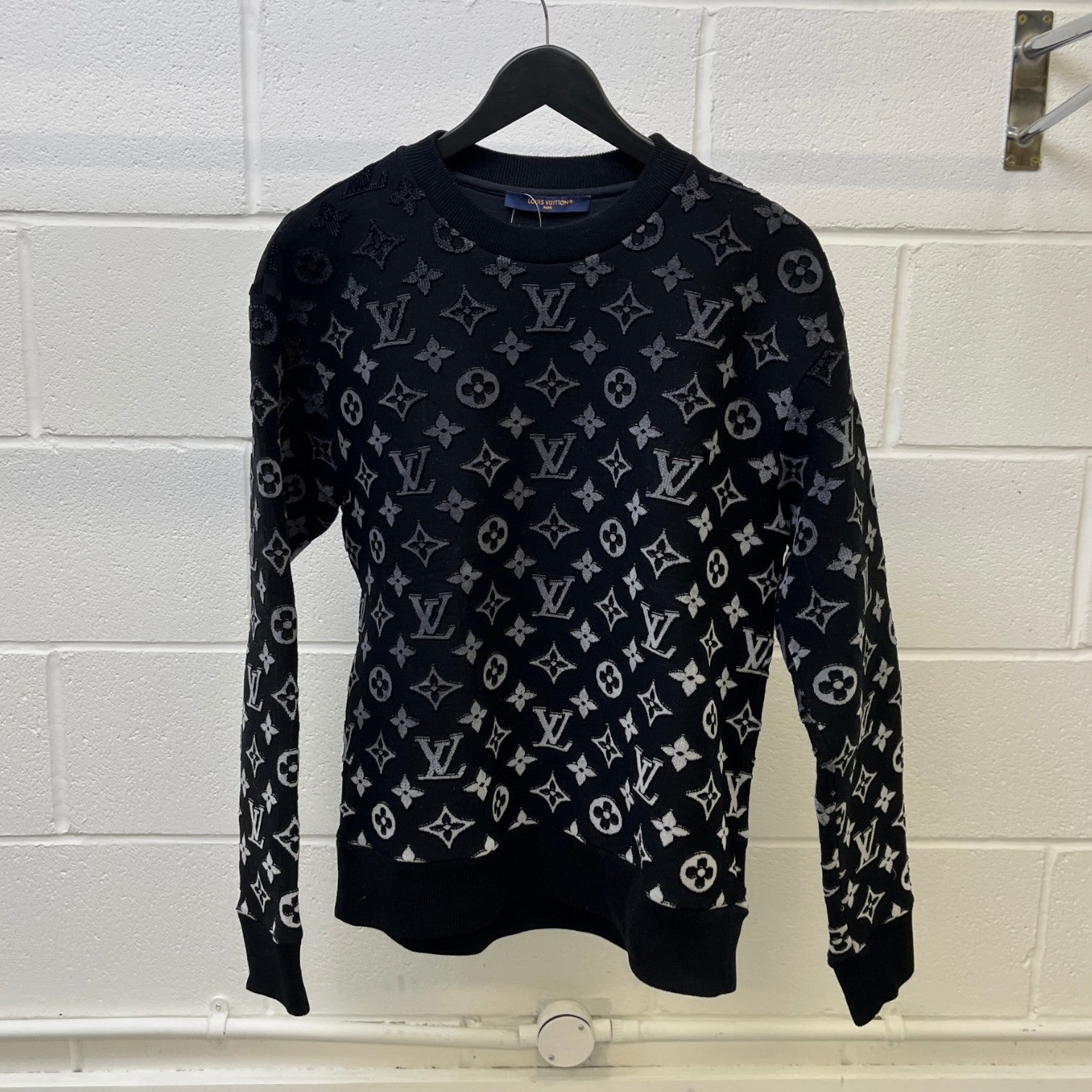 Men's Monogram Sweatshirt Black Size S - Photo 7