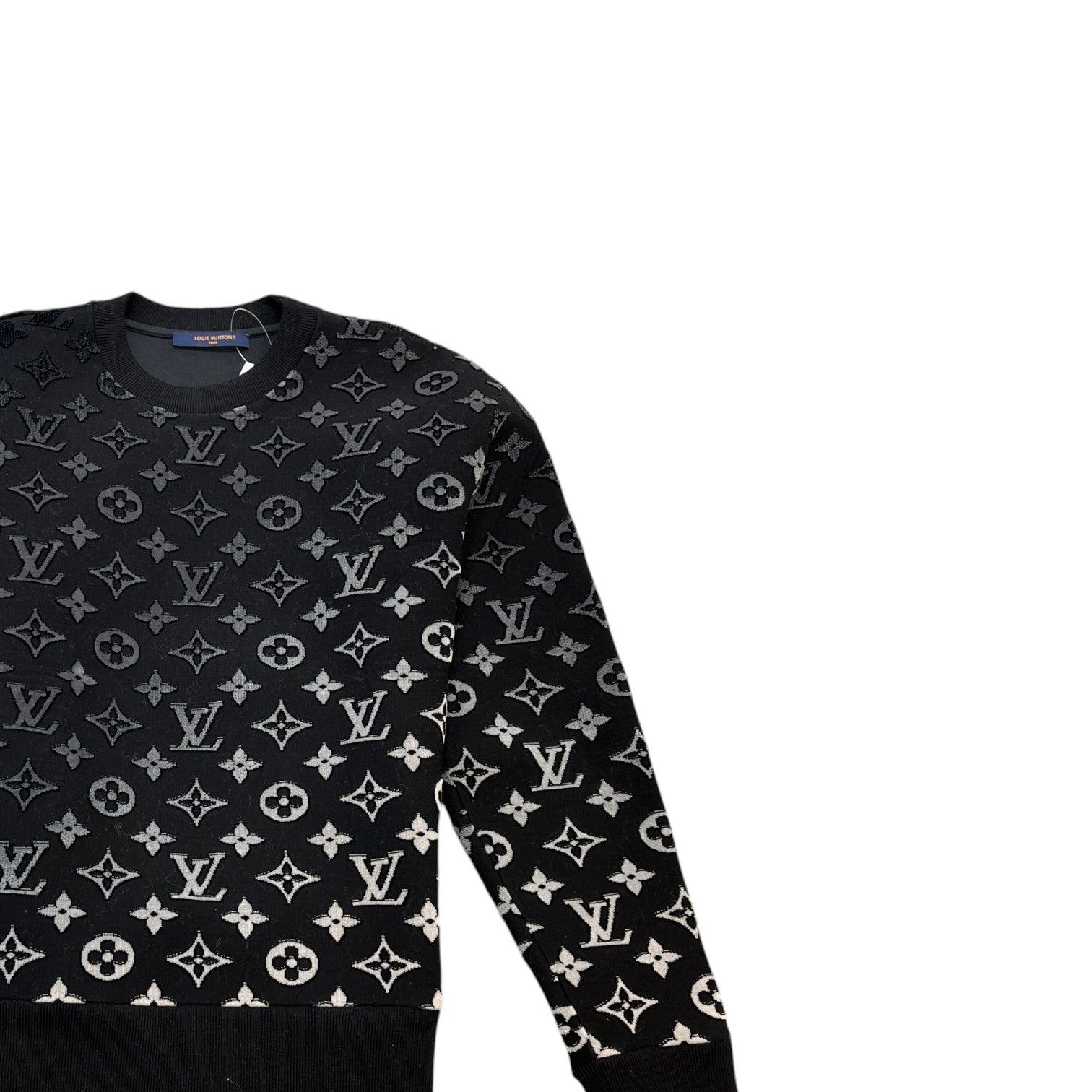 Men's Monogram Sweatshirt Black Size S - Photo 3