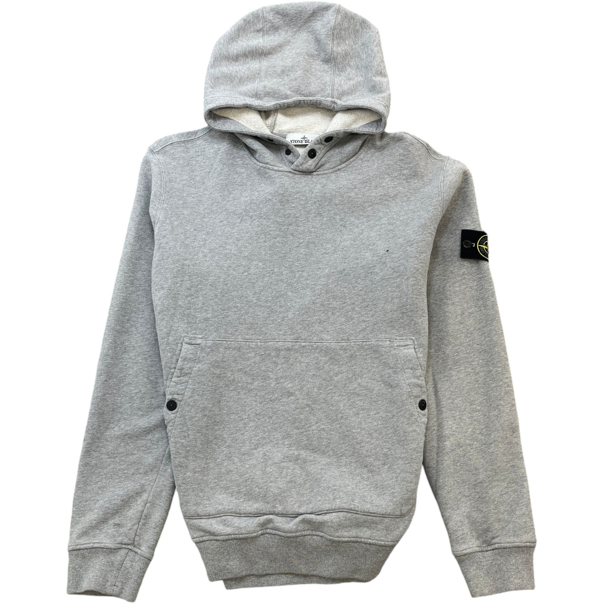 Men's Applique Logo Hoodie Grey Size XL - Photo 1