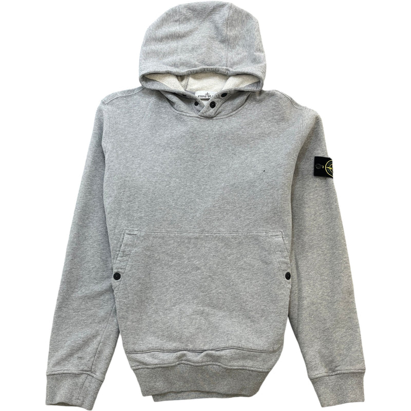 Men's Applique Logo Hoodie Grey Size XL